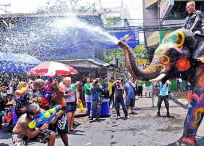 جشن آب تایلند ، آغازی شاد برای سال نو
