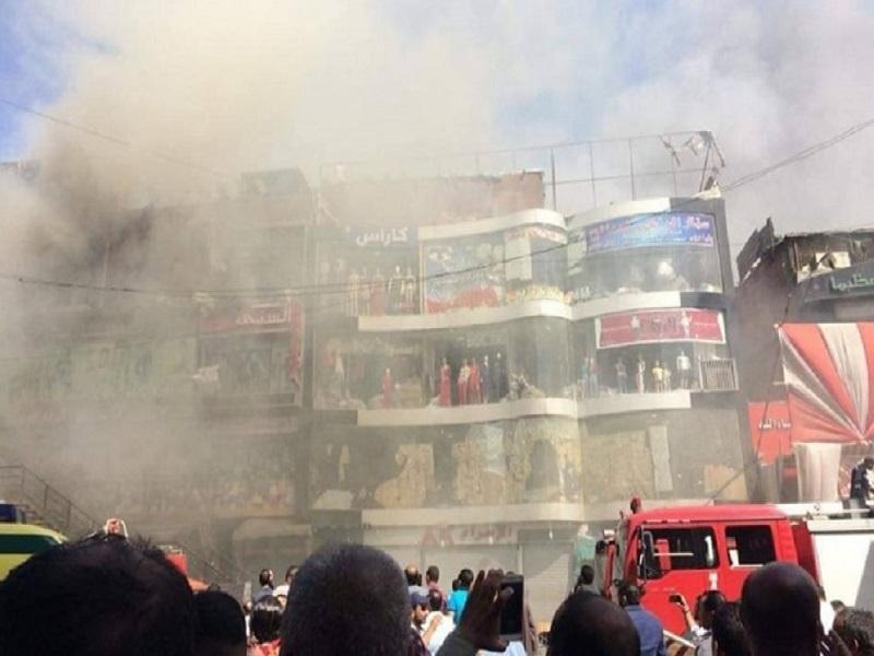 آتش سوزی در بازار بزرگ قاهره 51 زخمی برجا گذاشت