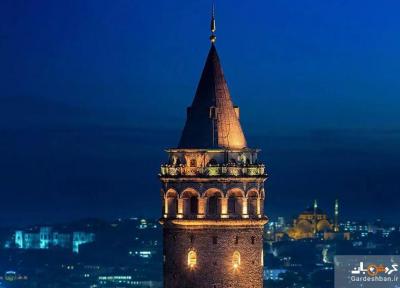 برج گالاتا از مشهورترین جاذبه های گردشگری استانبول، عکس
