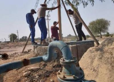 کف شکنی چاه های پارسیان برای تامین آب مورد احتیاج شهروندان