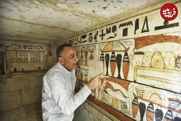 لحظه شگفت انگیز کشف مقبره های باستانی سقاره مصر