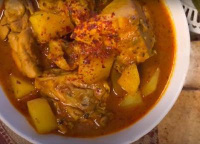 طرز تهیه خورشت مرغ و سیب زمینی رستورانی مخصوص